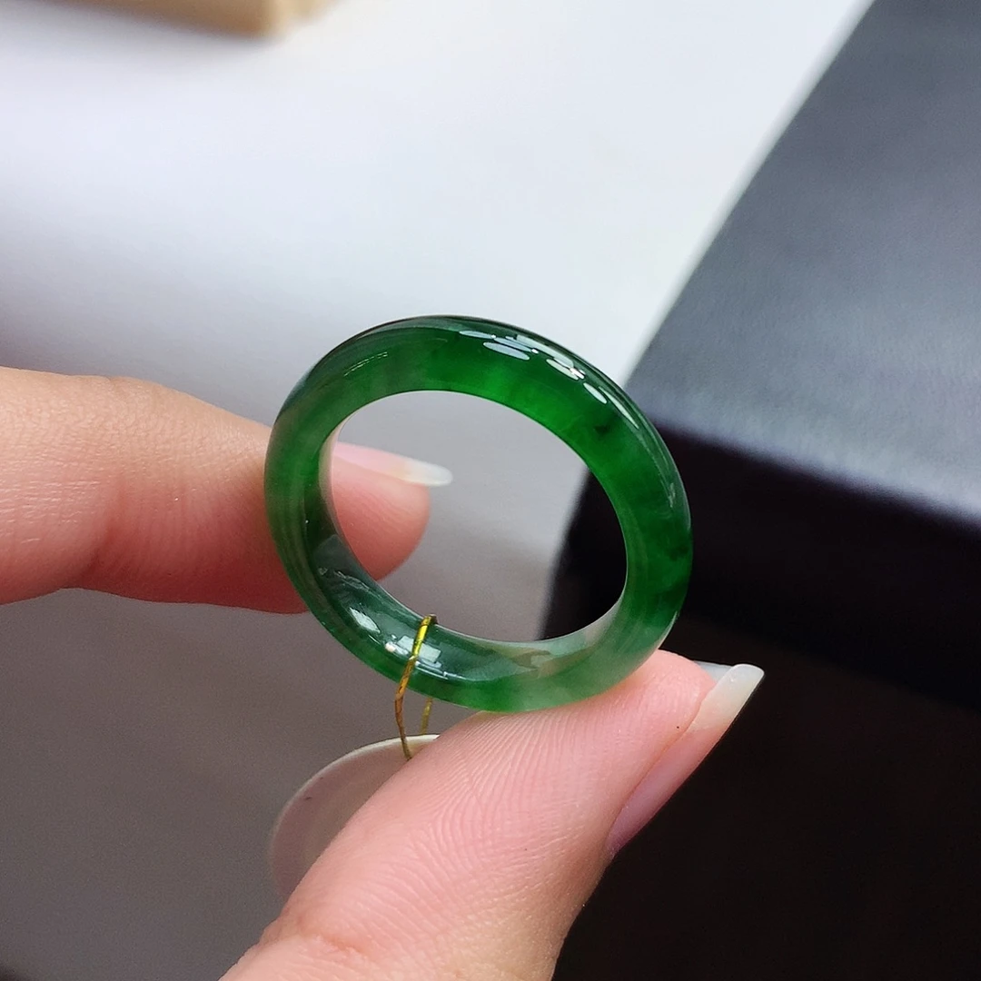 未镶嵌戒指翡翠1718圈