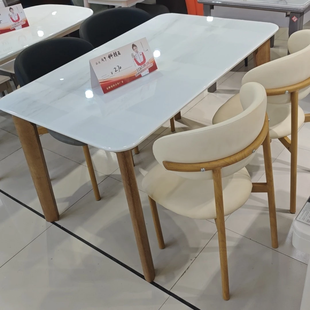 餐椅餐厅成套家具北欧餐桌椅餐台简约意式极简饭桌简约风圆型