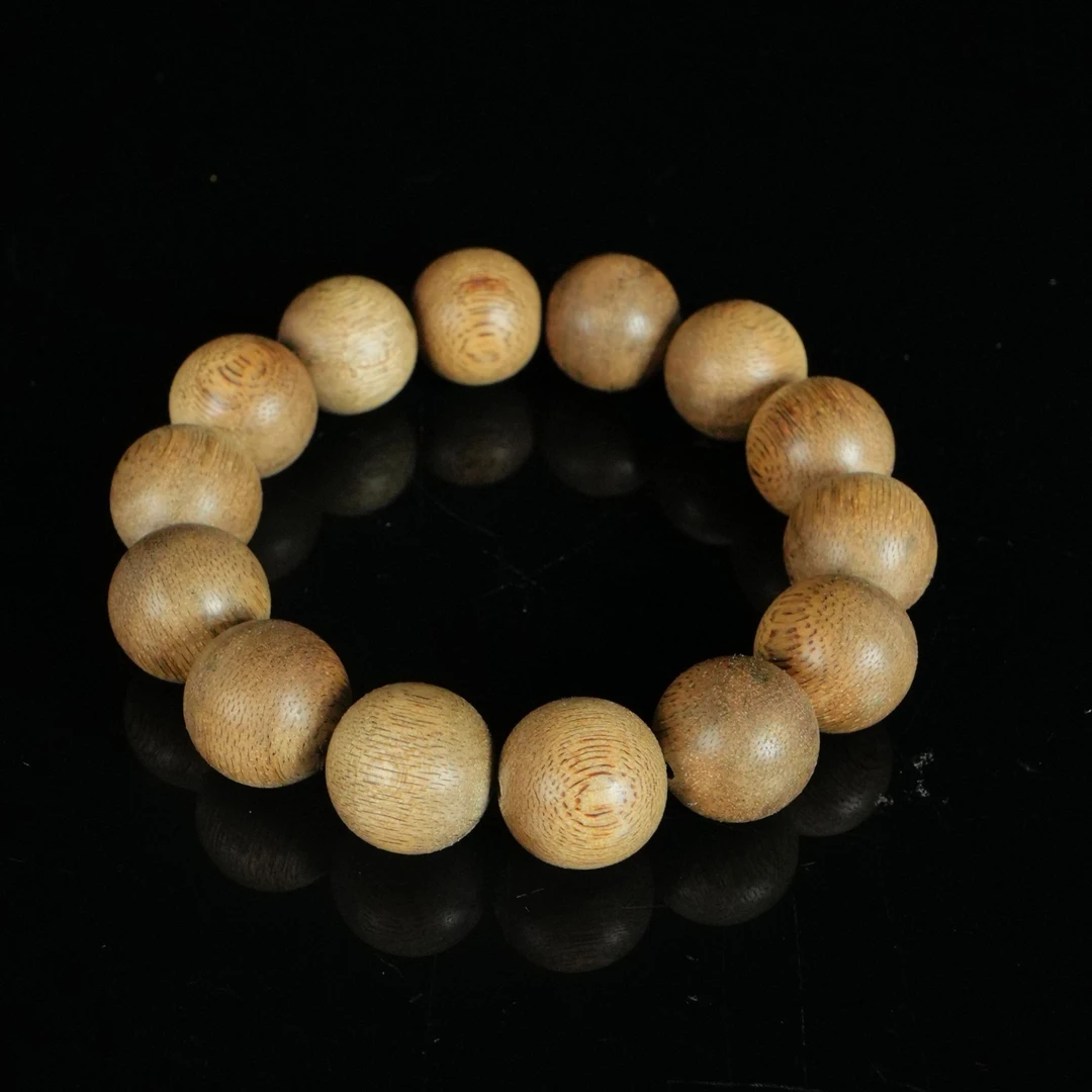 B654 巴布亚顺纹软丝老料沉香手串 1.62cm  16g