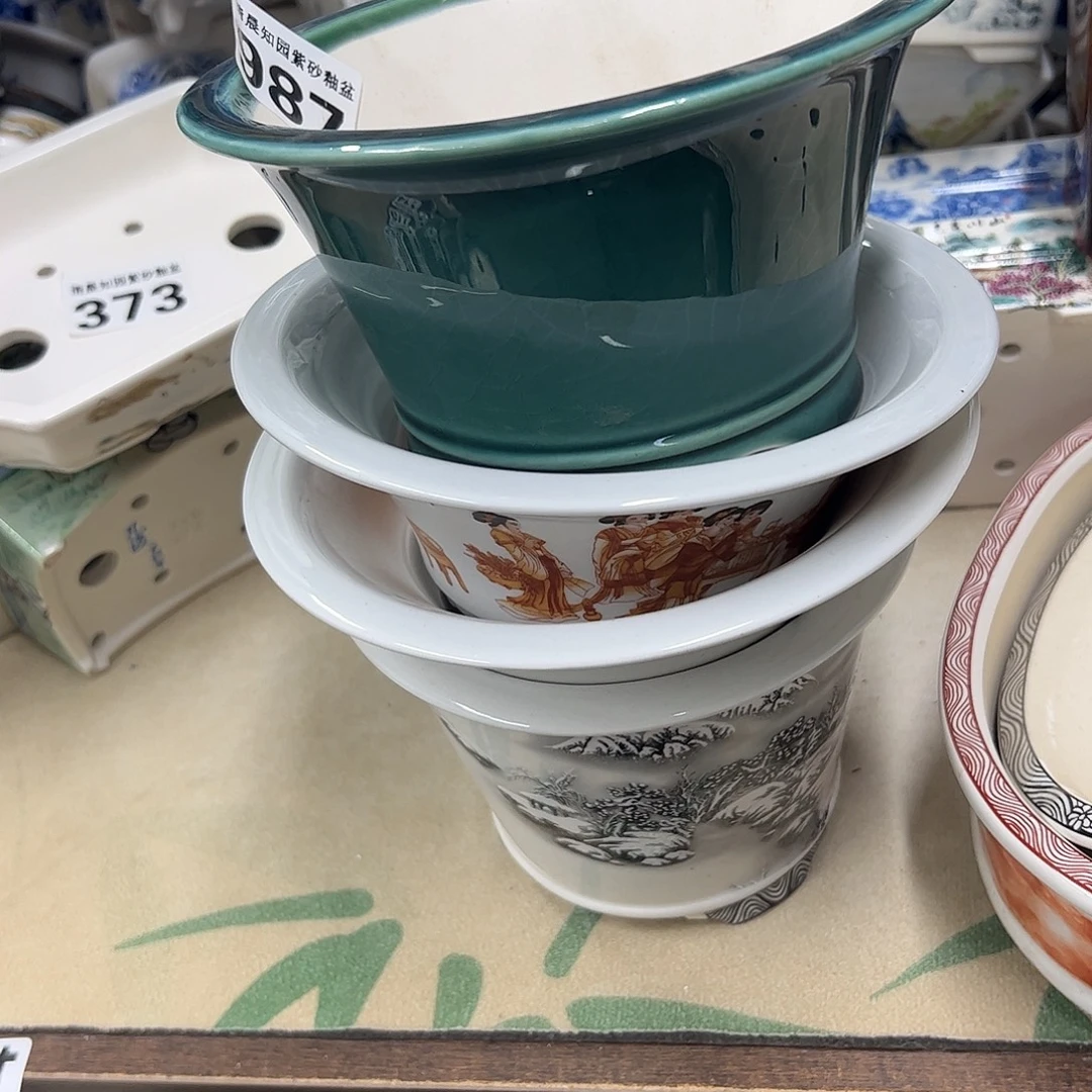 花盆紫砂987号瑕疵4个口不正里面小裂纹磕碰介意勿拍