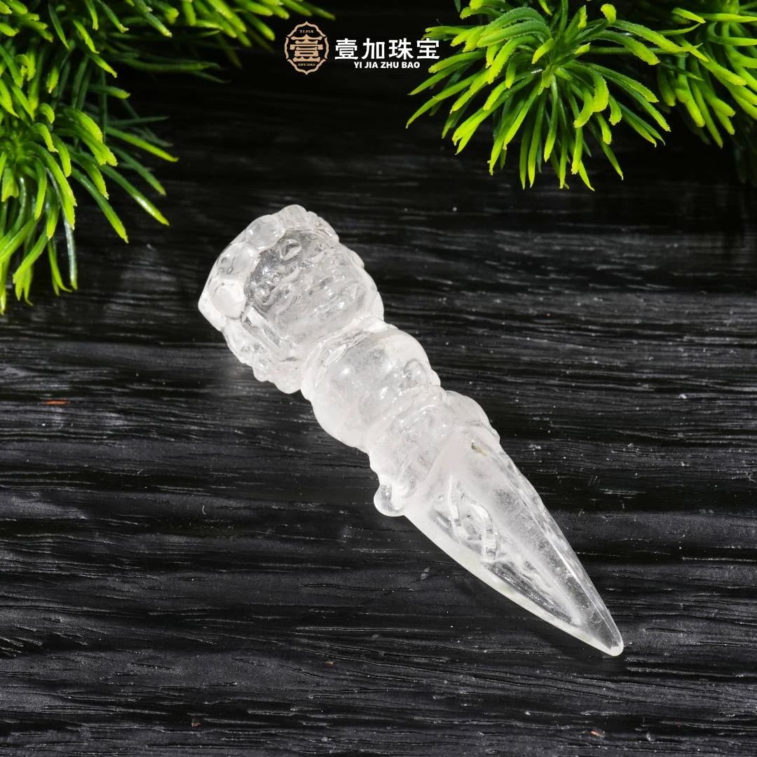 壹加维尼|手工设计白水晶杵（特大）多样性发一9437m