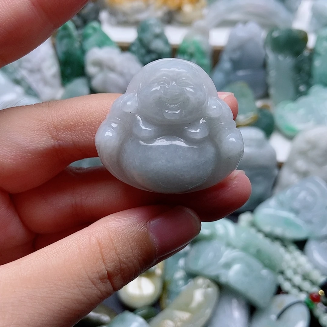 翡翠未镶嵌吊坠(不含链)1