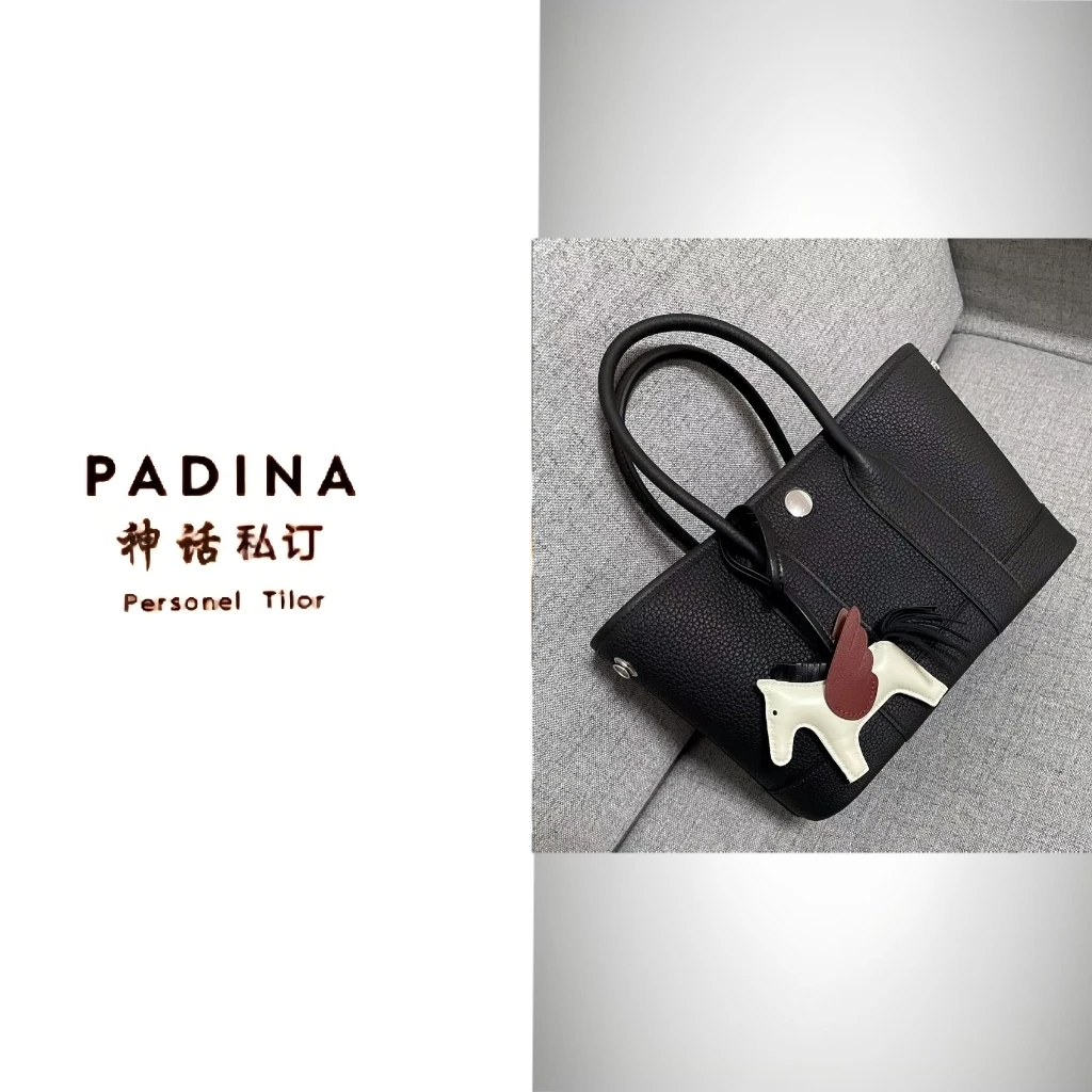 【PADINA-花园迷你23CM】NTogo进口皮手工蜡线头层牛皮手提女包