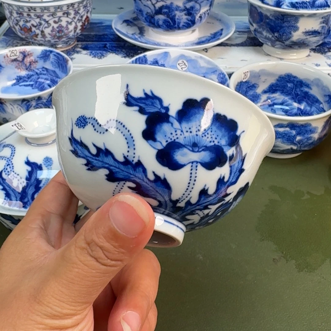 景德镇纯手绘茶具具圆圆247