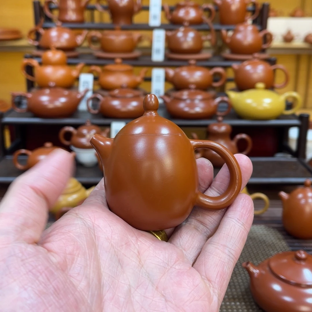 @***道茶壶紫砂潮州手拉壶 龙蛋
