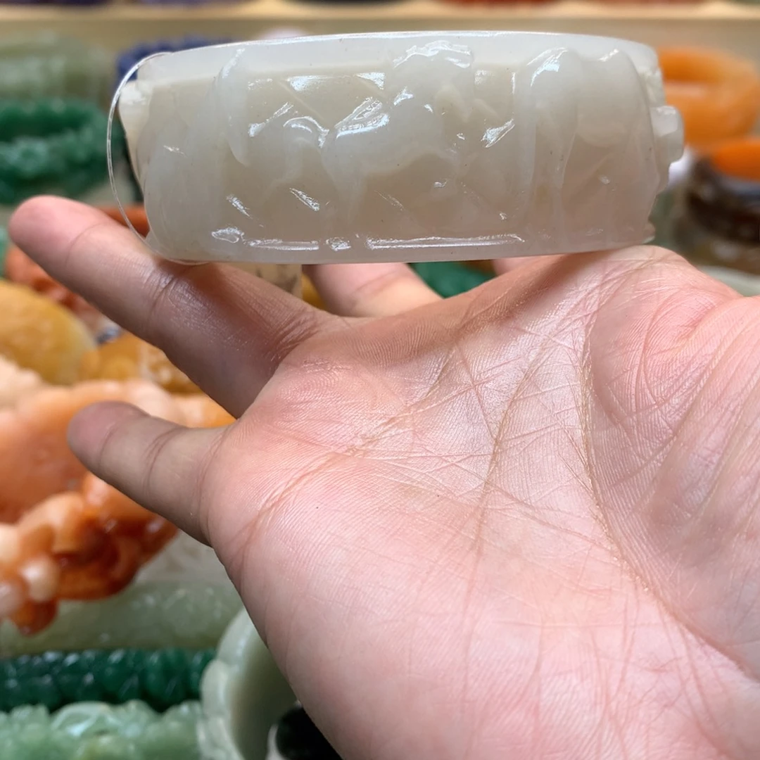 未镶嵌手镯石英质玉小*