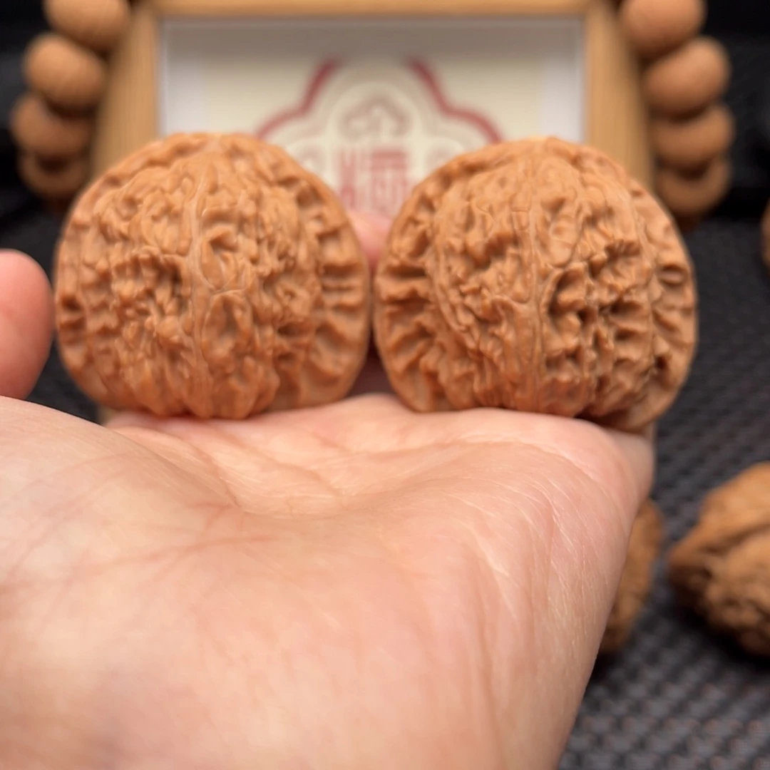 吊坠文玩核桃全品白狮子41