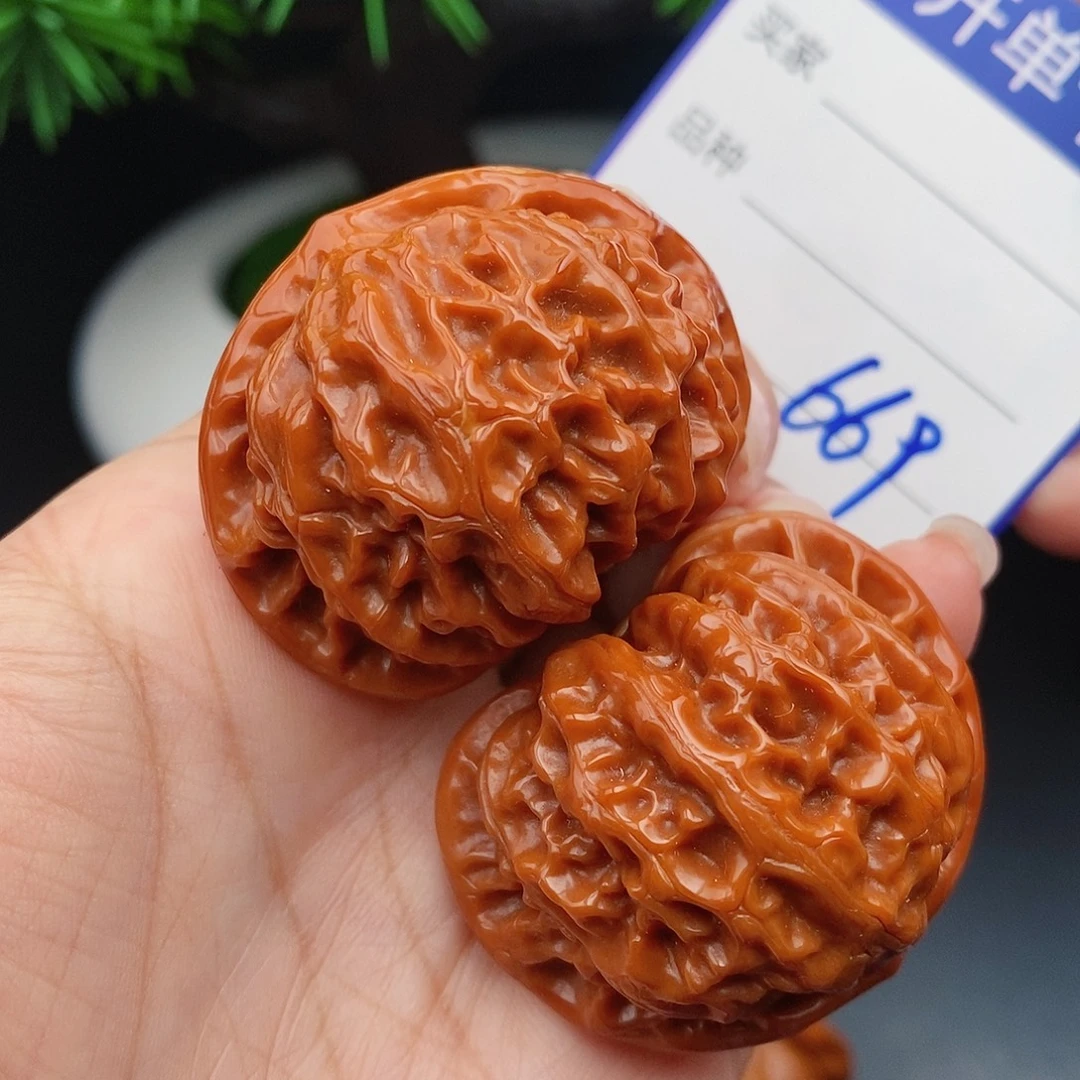 文玩核桃把件42宫灯669