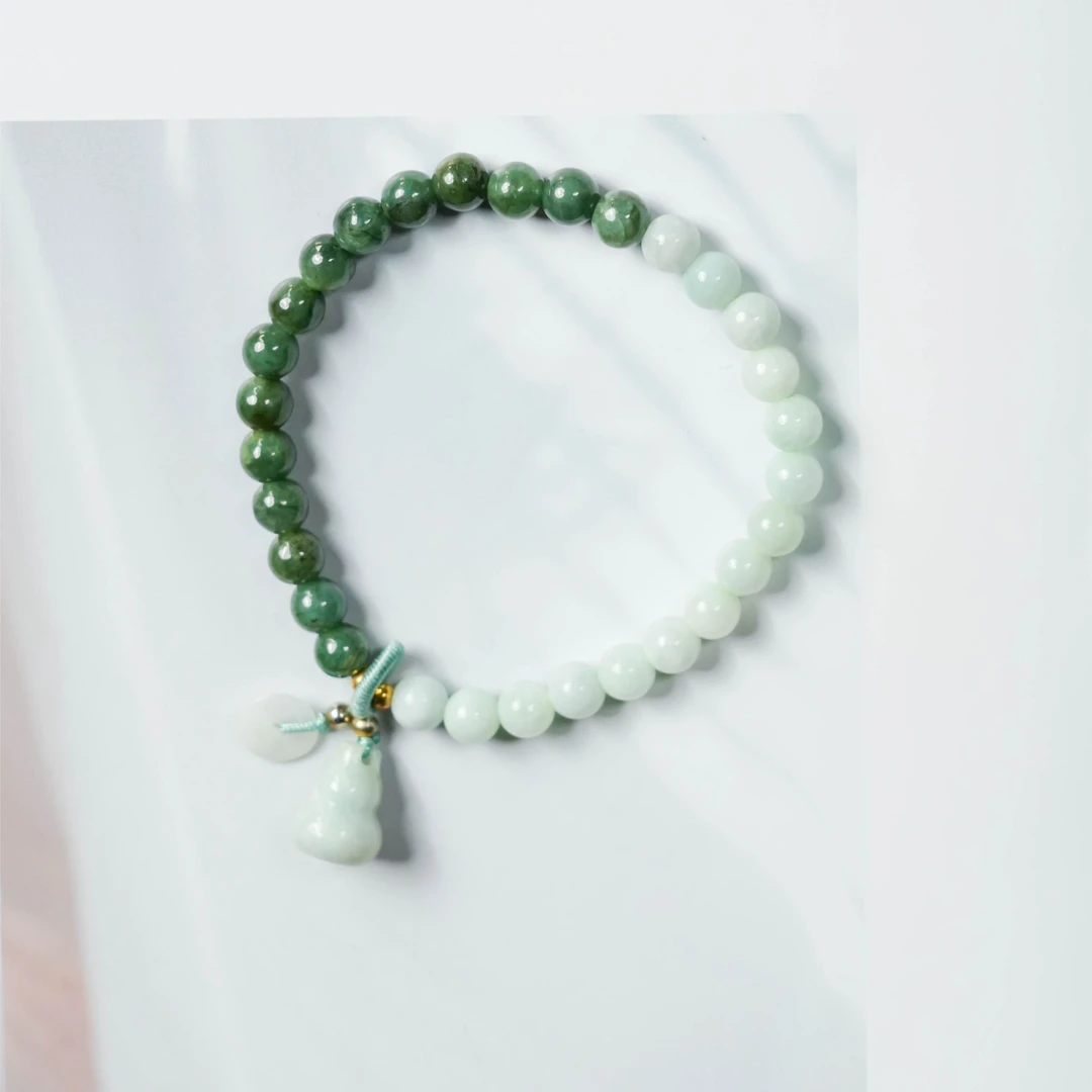 【GOLIFIR】天然A货翡翠6mm手串S81多样性发货