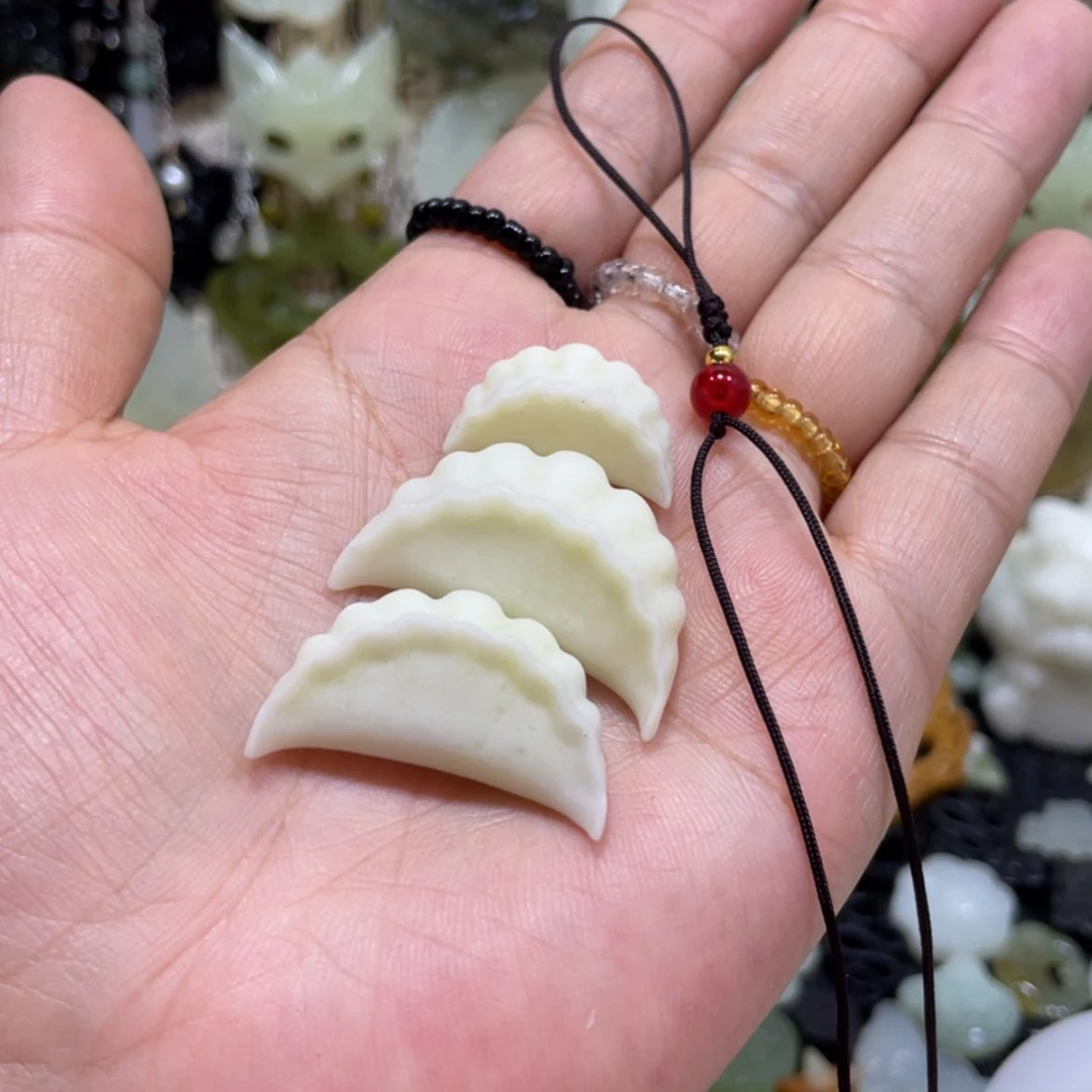 【闪购商品】岫玉颈饰未镶嵌磨***叽26吊坠