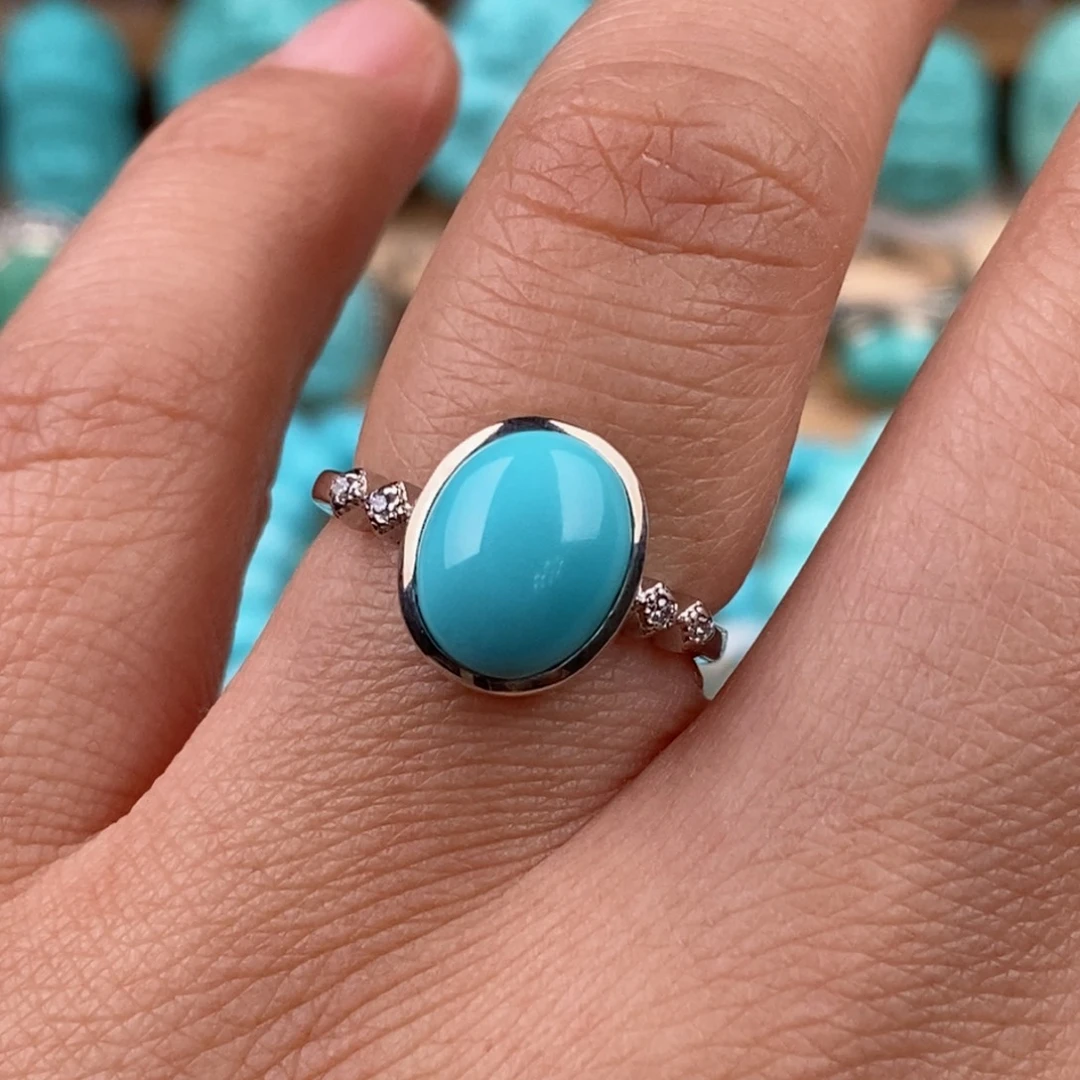 绿松石未镶嵌戒指