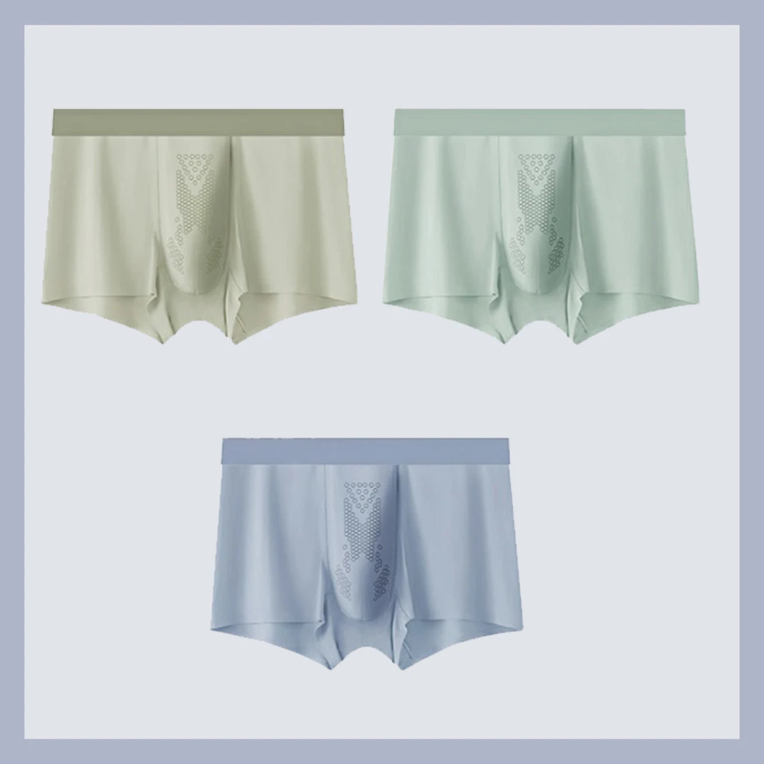【园家专属】男士生蚝能量冰丝内裤