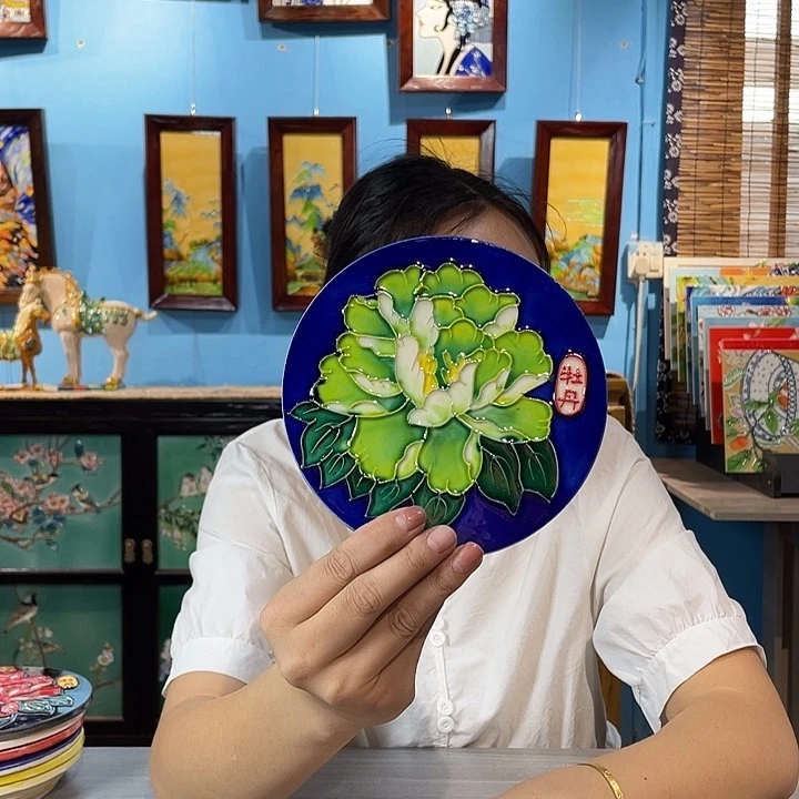 竖款纯手工制作瓷板画15瓷片
