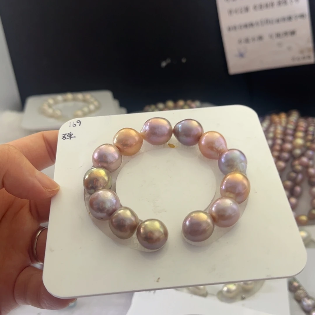 手绳银S925镶嵌淡水珍珠