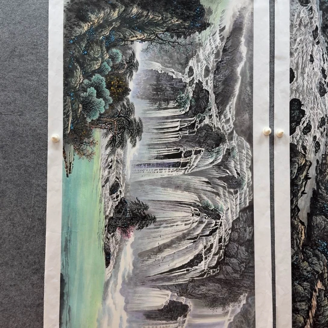 国画滕老师四尺作品山水