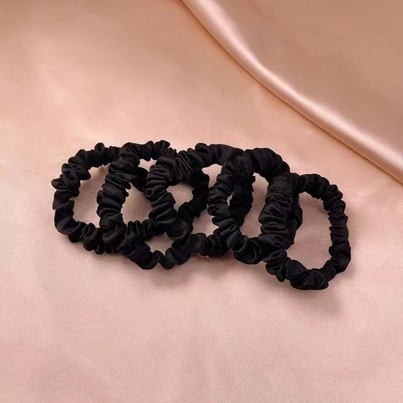 【Muusu】新款高弹力头绳气质橡皮筋女褶皱发圈马尾丸子头发饰