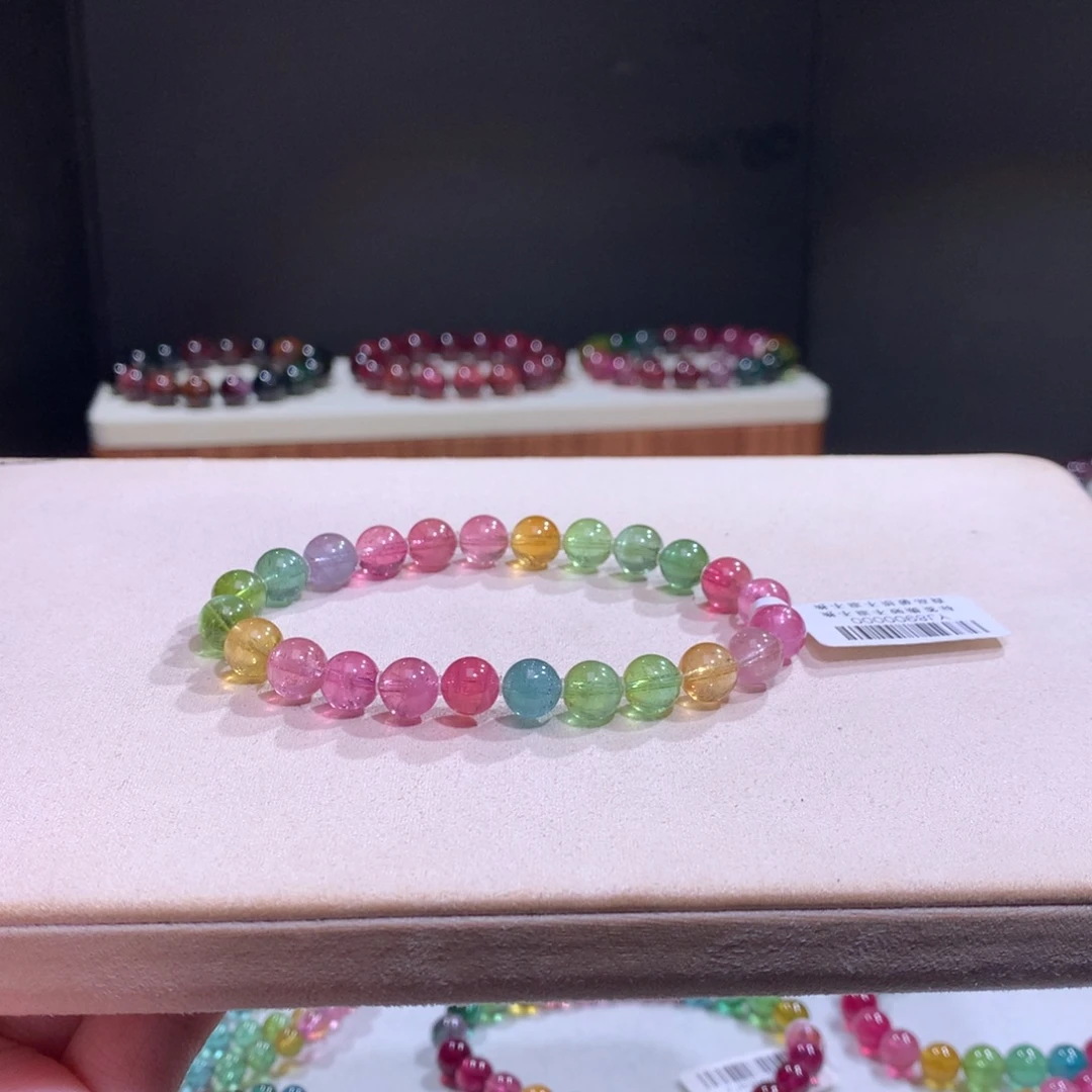 碧玺未镶嵌手链碧玺