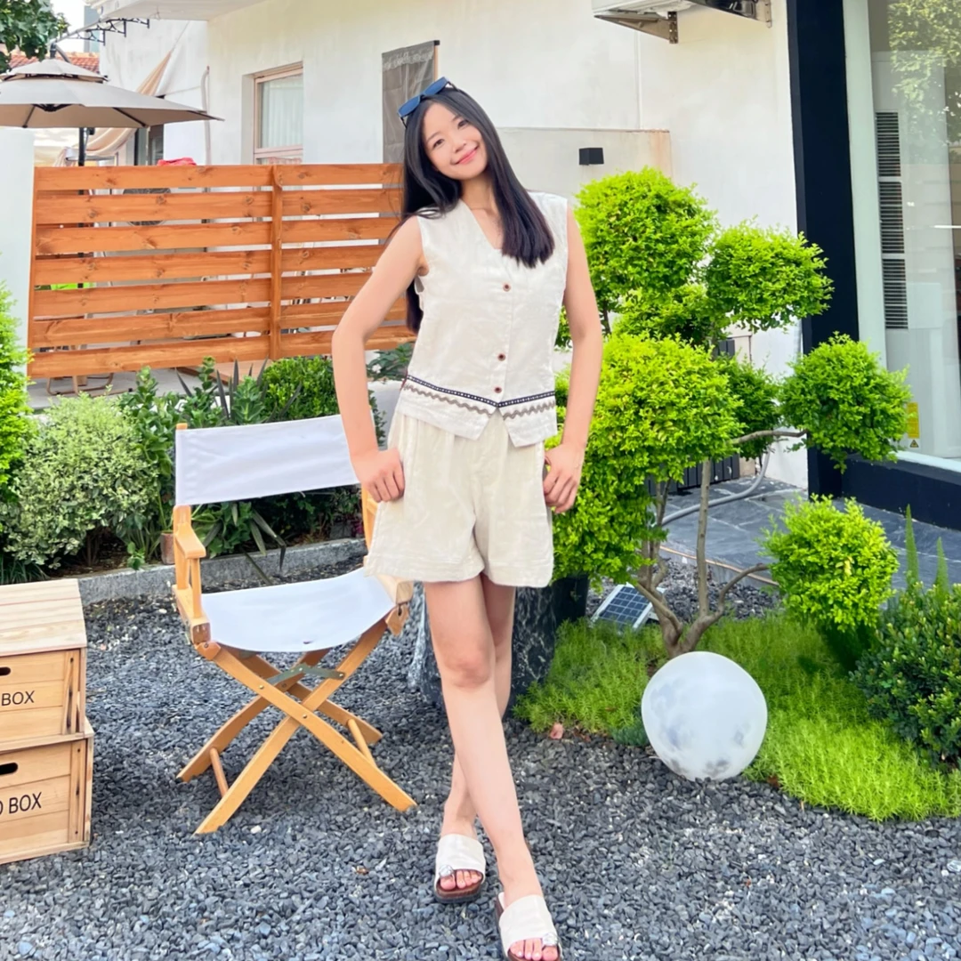 KROLTHY时尚通勤风轻职风设计师气质静奢风上衣百搭无袖