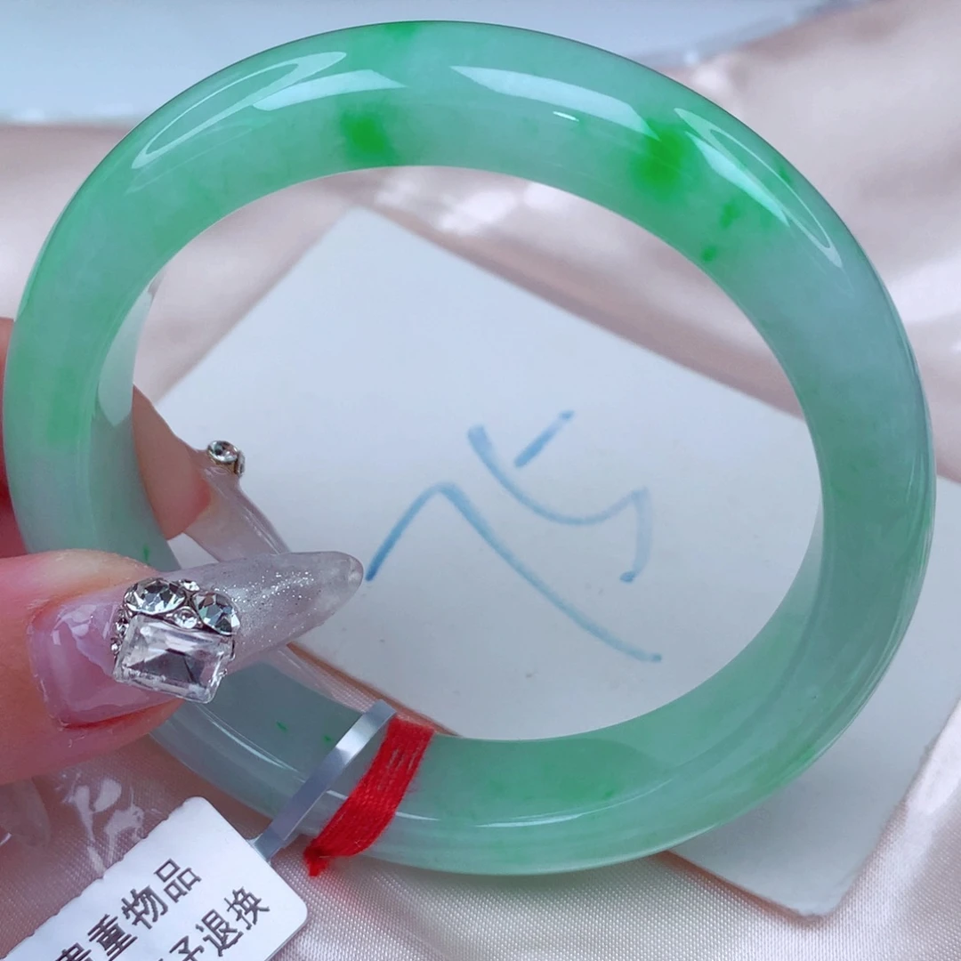 翡翠手镯未镶嵌天然缅甸翡翠A货手镯