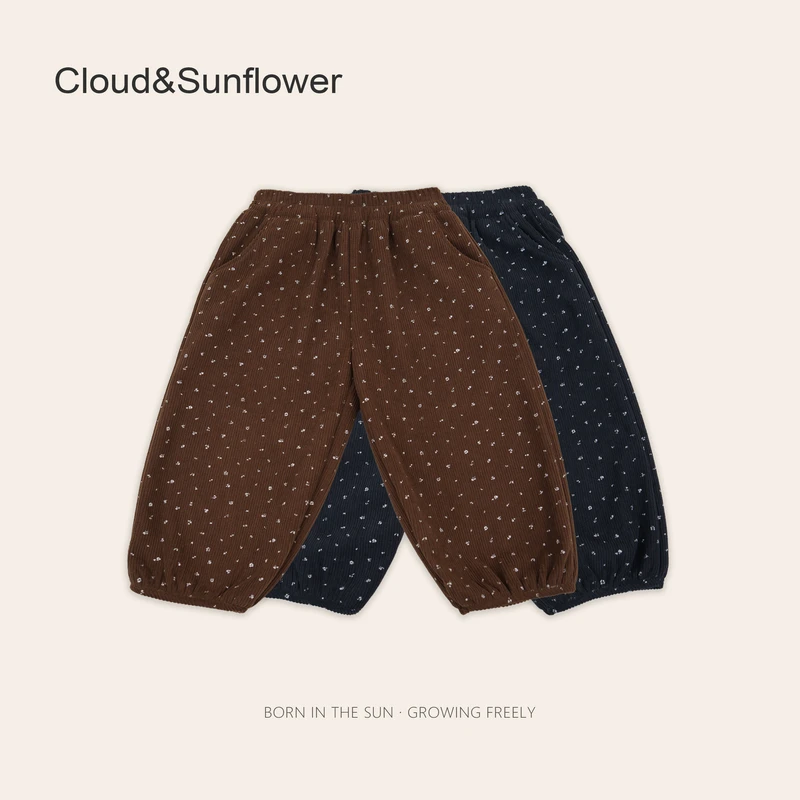 【原法D】儿童碎花满印氛围感加绒束脚灯笼裤1112965