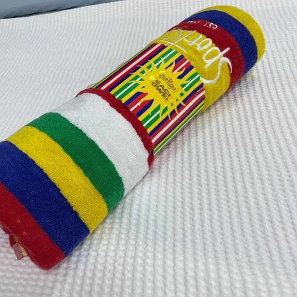 3122 运动品牌原单全棉长绒棉加大浴巾 沙滩巾170×90左右厚实吸水