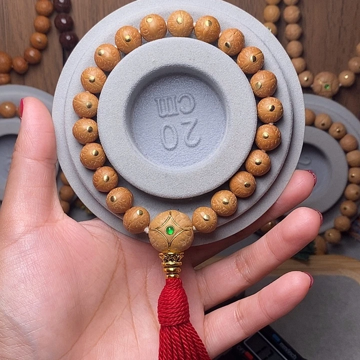 凤眼菩提手串11mm➕铜钉镶嵌