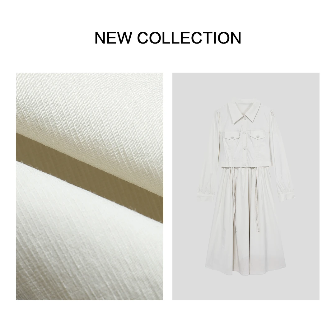 【静秋专属】D3F39058B 女士春日优雅外套连衣裙套装