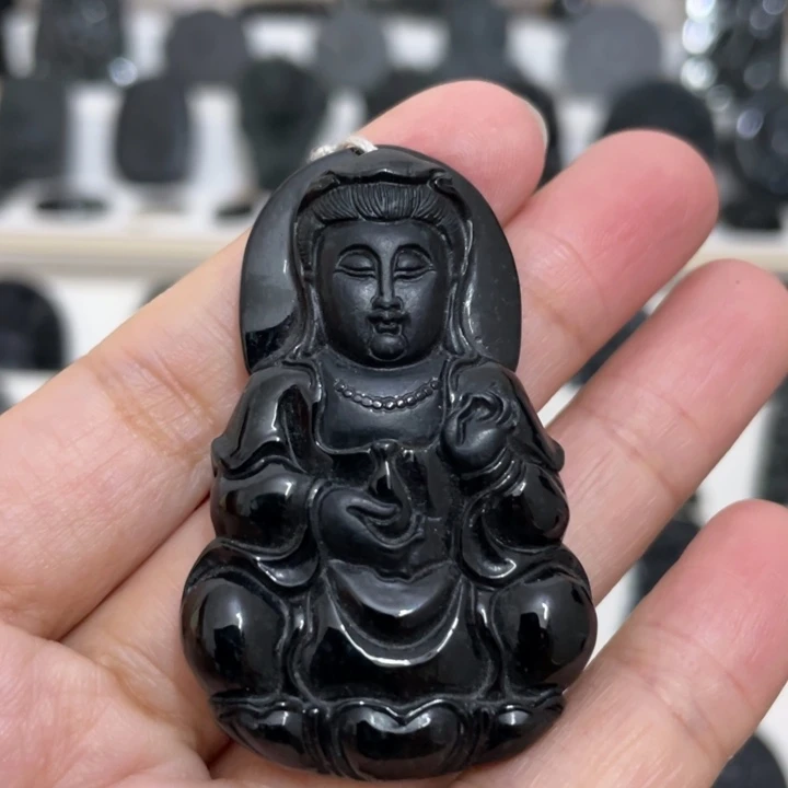 吊坠(不含链)未镶嵌翡翠观音