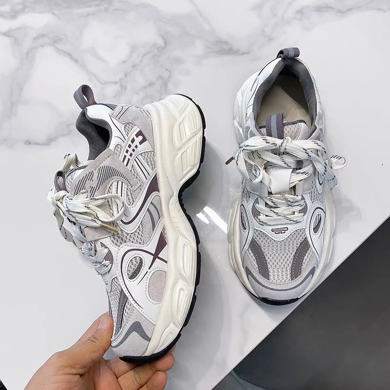 老爹鞋女2025新款超弹舒适百搭休闲运动显脚小韩版7151