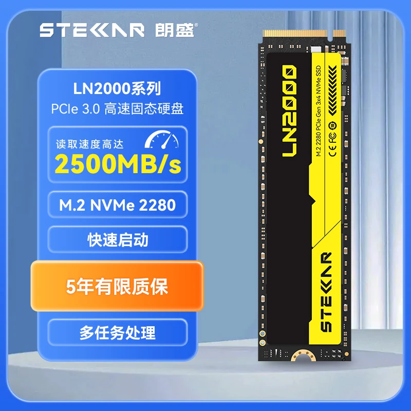 朗盛 LN2000 固态硬盘SSD 1TB M.2 台式机笔记本 256GB