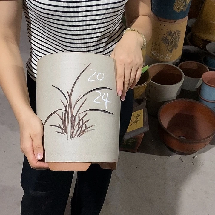 紫砂花盆紫砂花盆