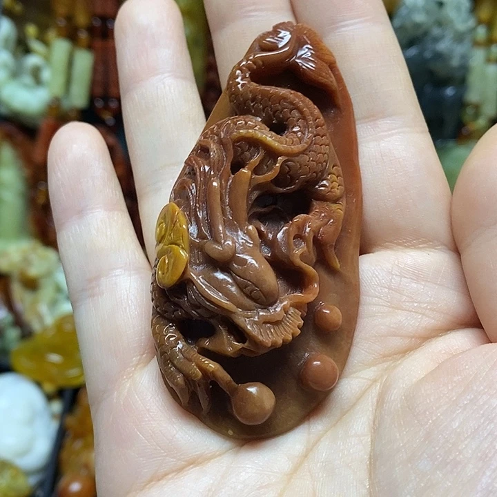岫玉未镶嵌吊坠(赠链)