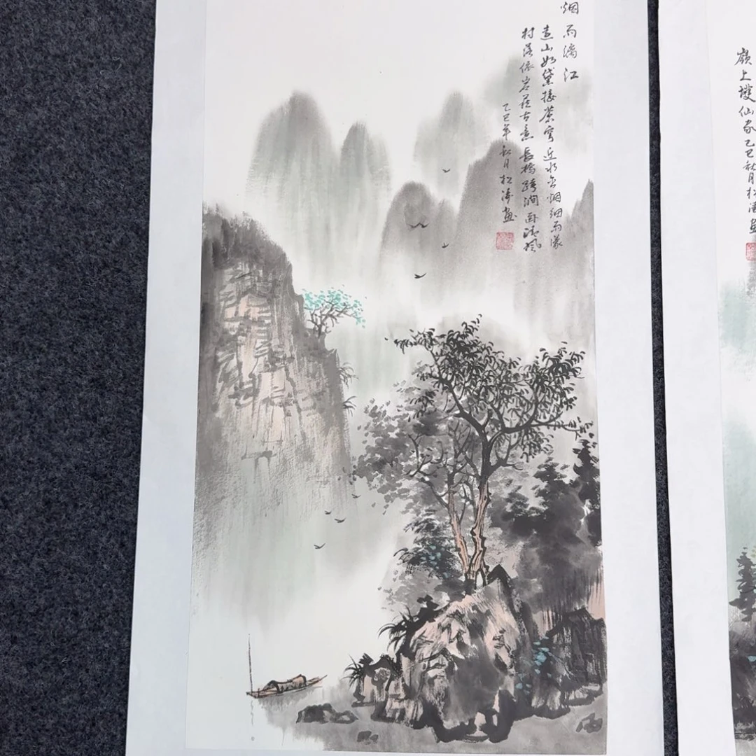 国画国画作品山水花鸟纯手绘