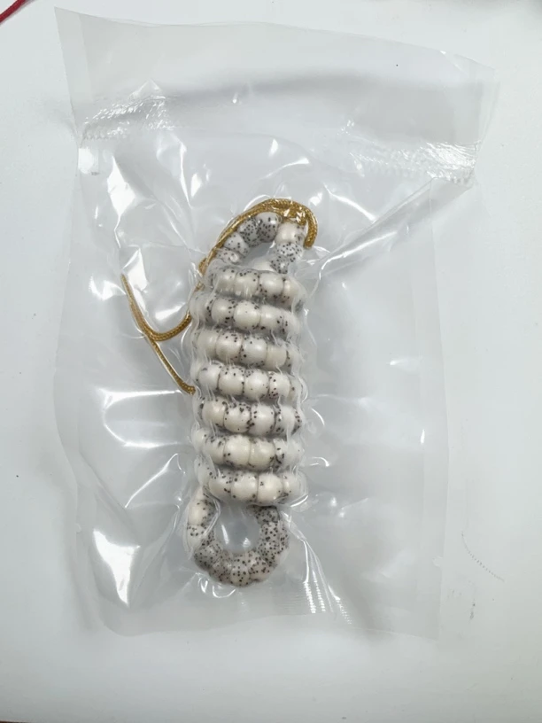 星月菩提石玉料糯冰卡7mm大肠大留白（高货）