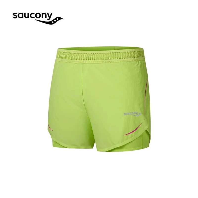 Saucony索康尼25年夏季女子专业训练运动健身速干透气双层短裤
