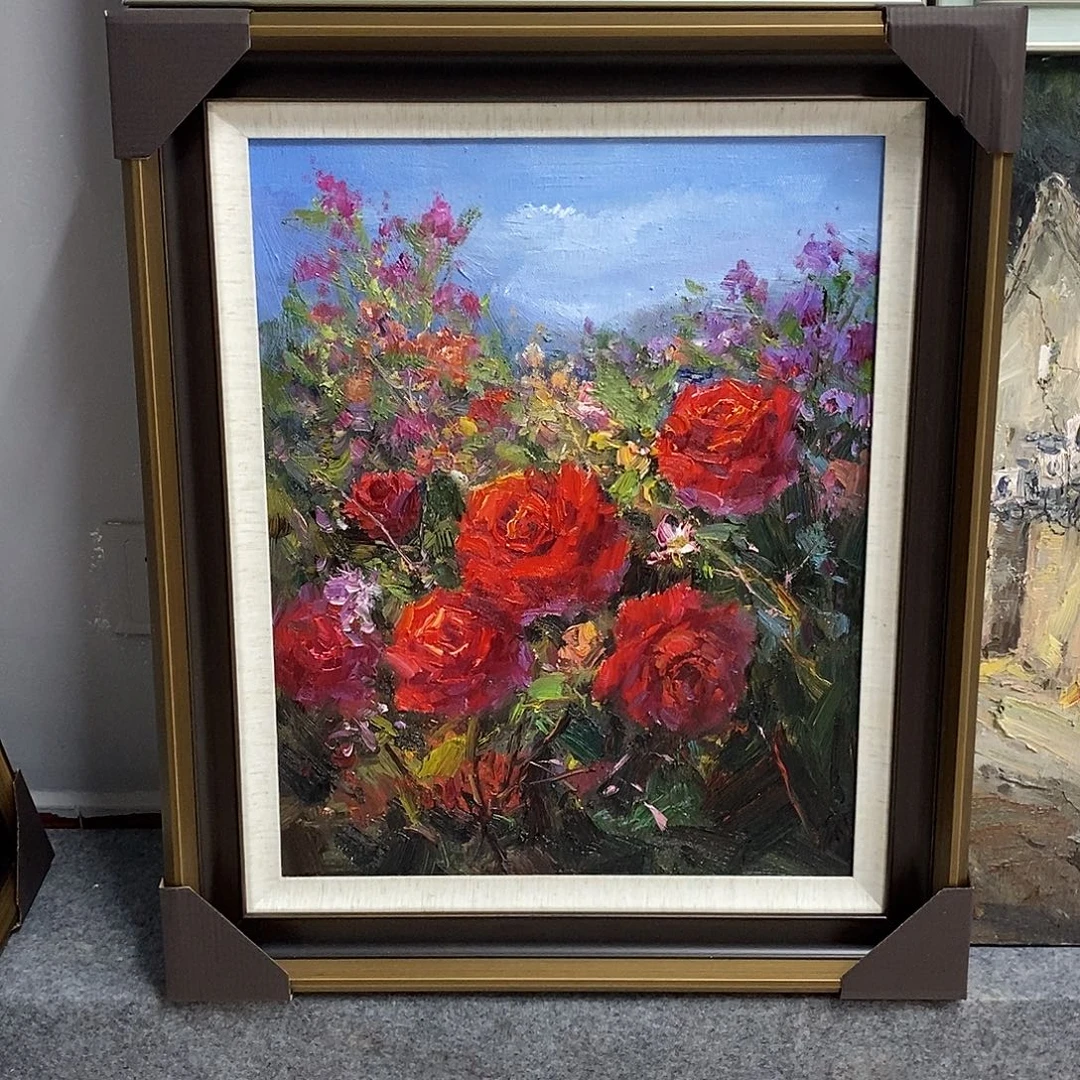 2***哥油画带外框画芯尺寸40x50cm