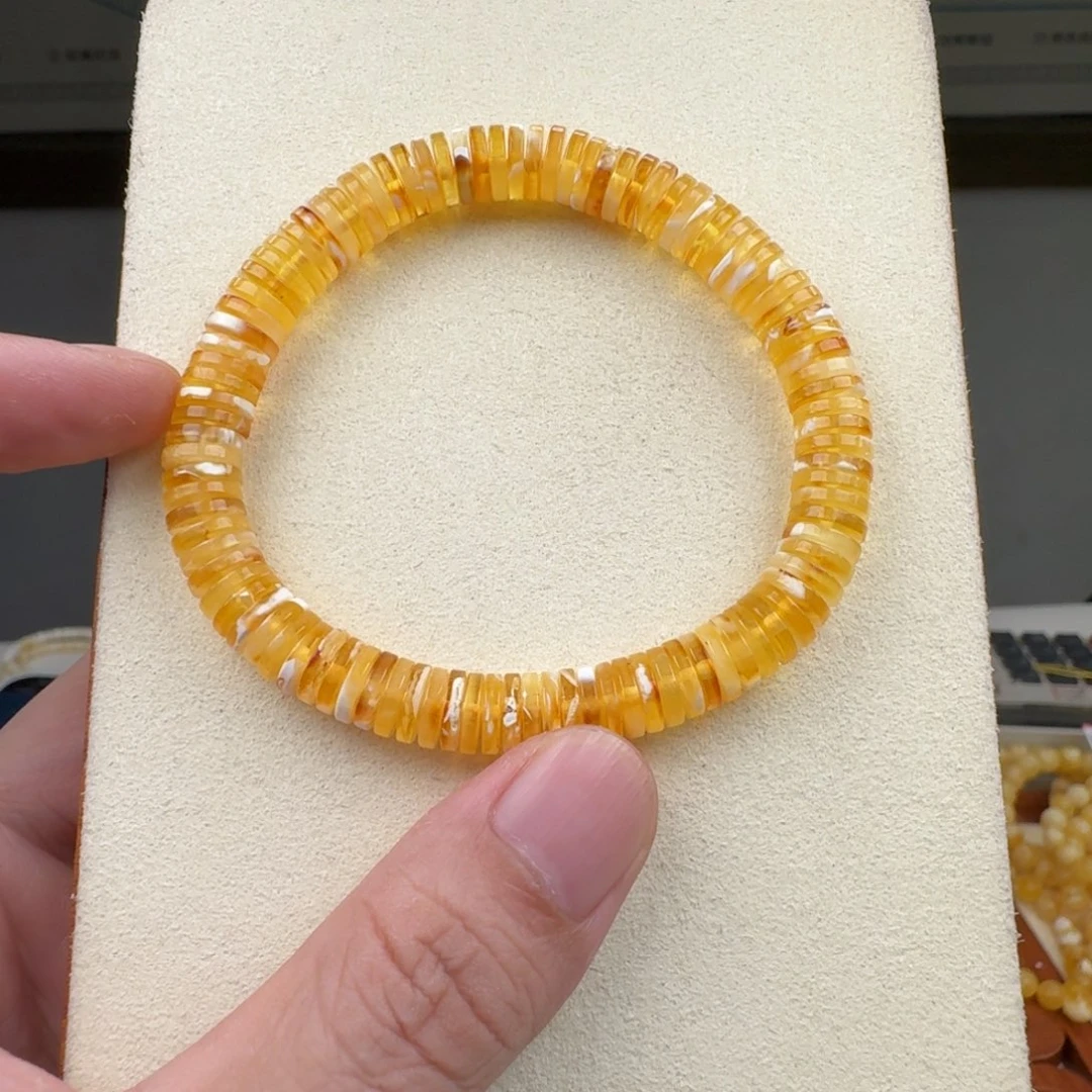琥珀未镶嵌手链蜜蜡手串