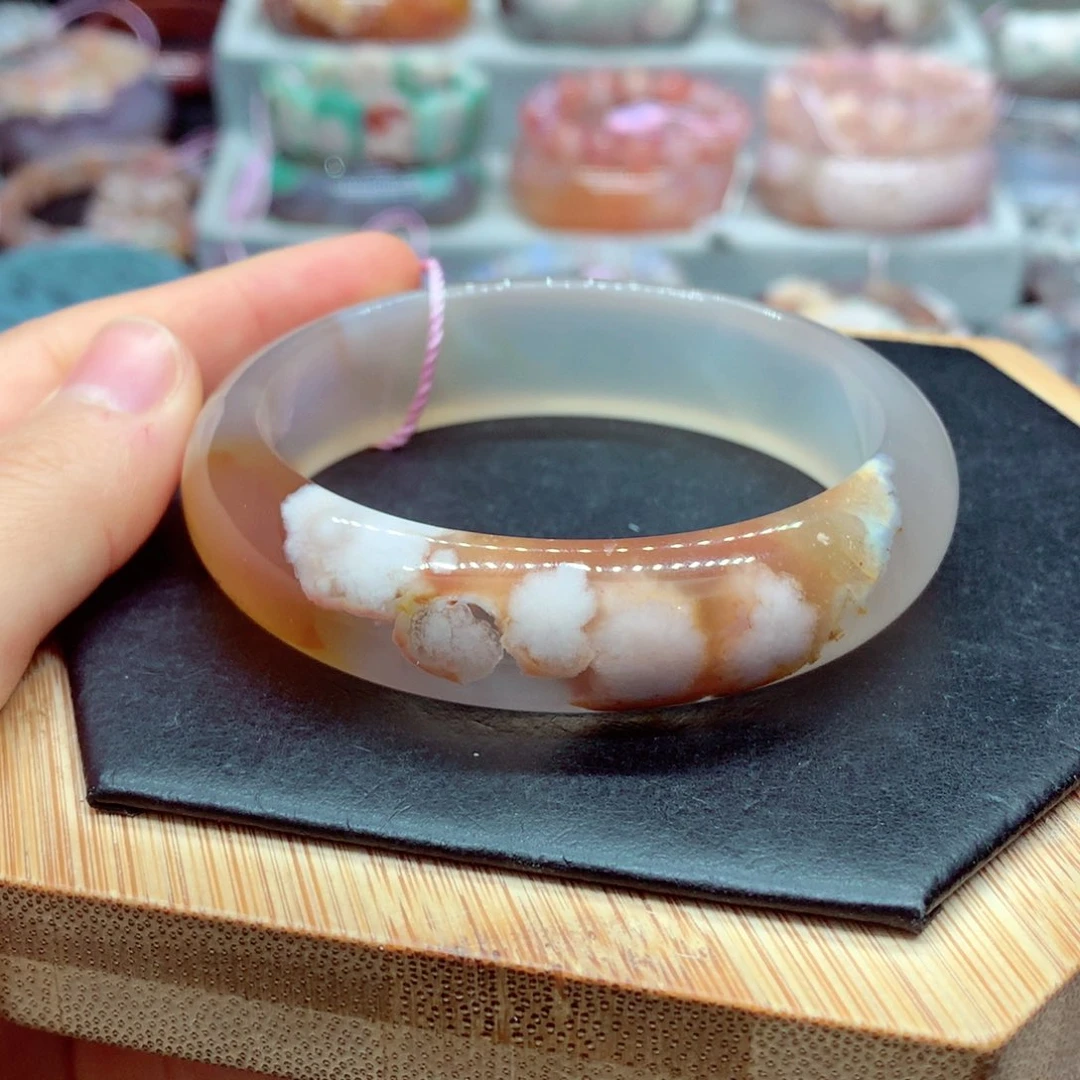 手镯玛瑙/玉髓未镶嵌海**࿐2