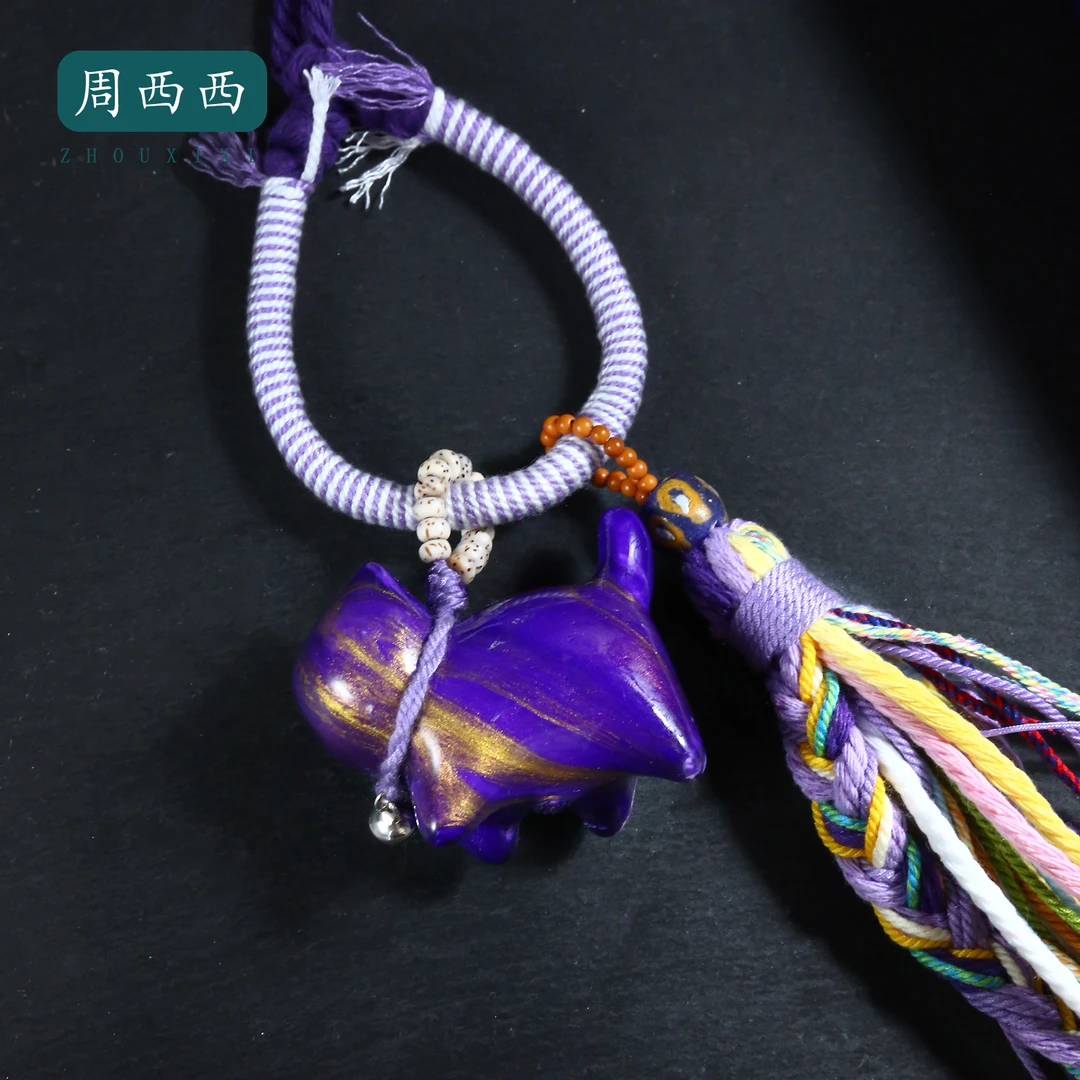 周西西精美橄榄核猫咪挂件车挂钥匙挂包挂百搭款多样性发货16660