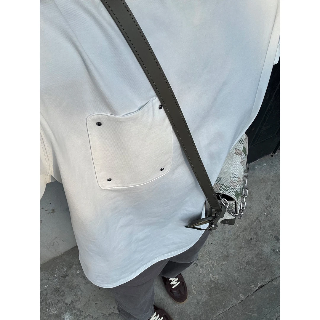 SANBAI 叁佰【铆钉】26支光盾遮热平纹（中空Sorona）印花T恤