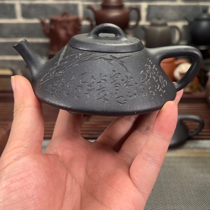 紫砂茶壶昀*大水潭天青