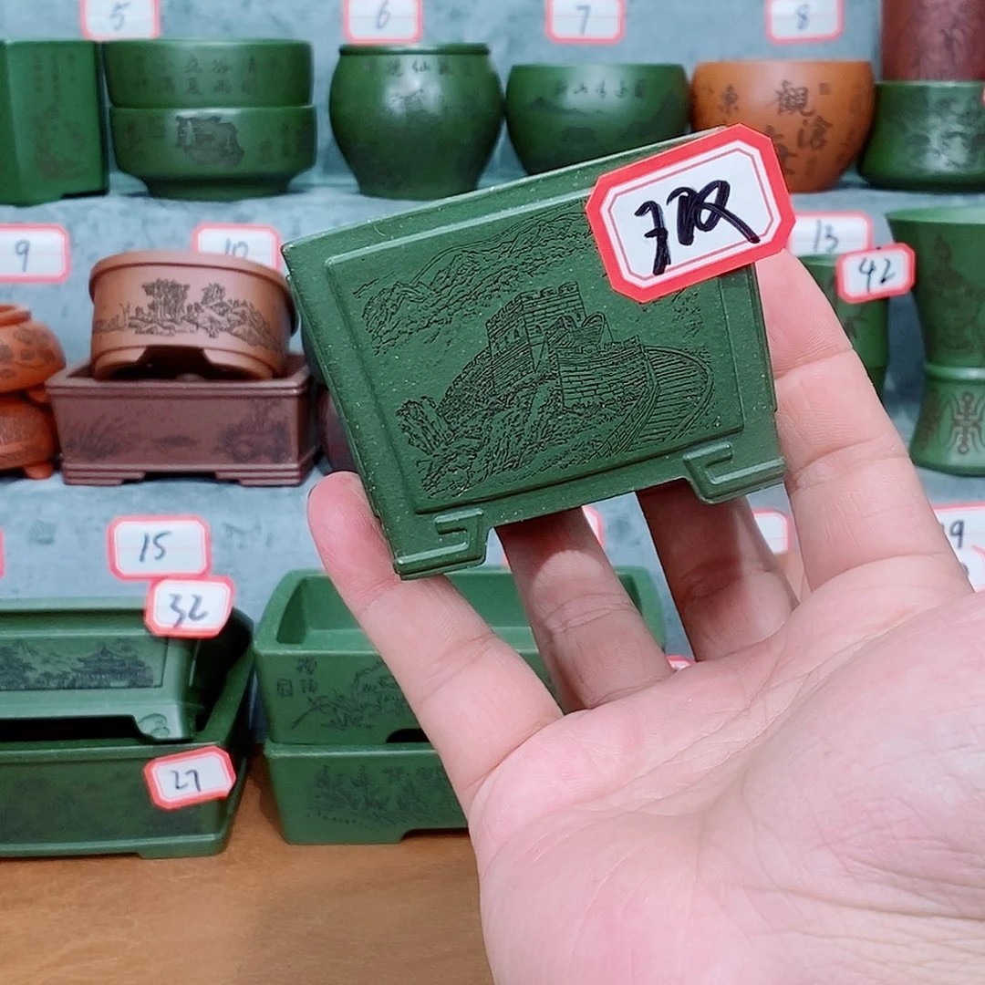 紫砂花盆飞***鹅在等我啊