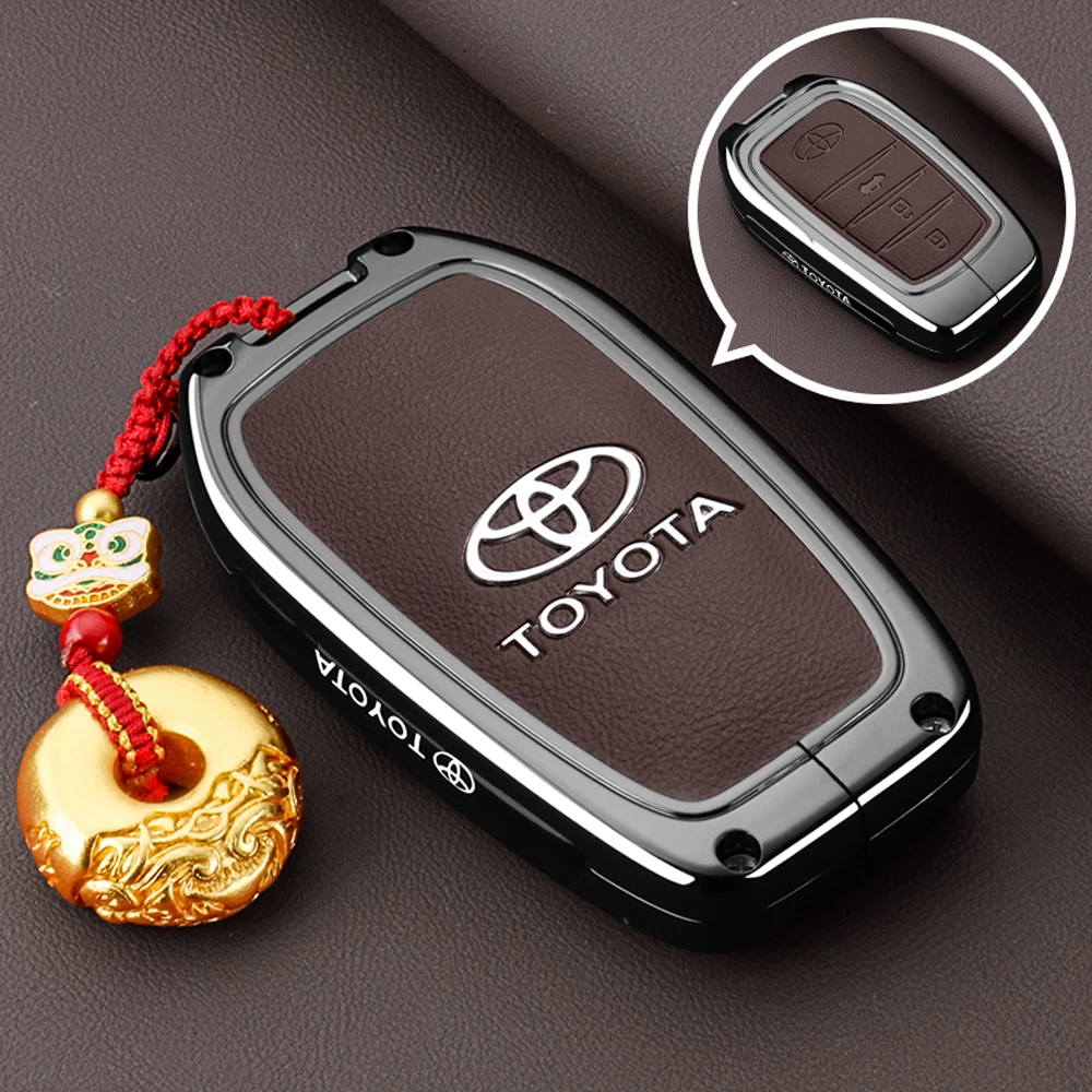适用2024款丰田汉兰达钥匙套2018-24款车专用高级感金属扣壳男士