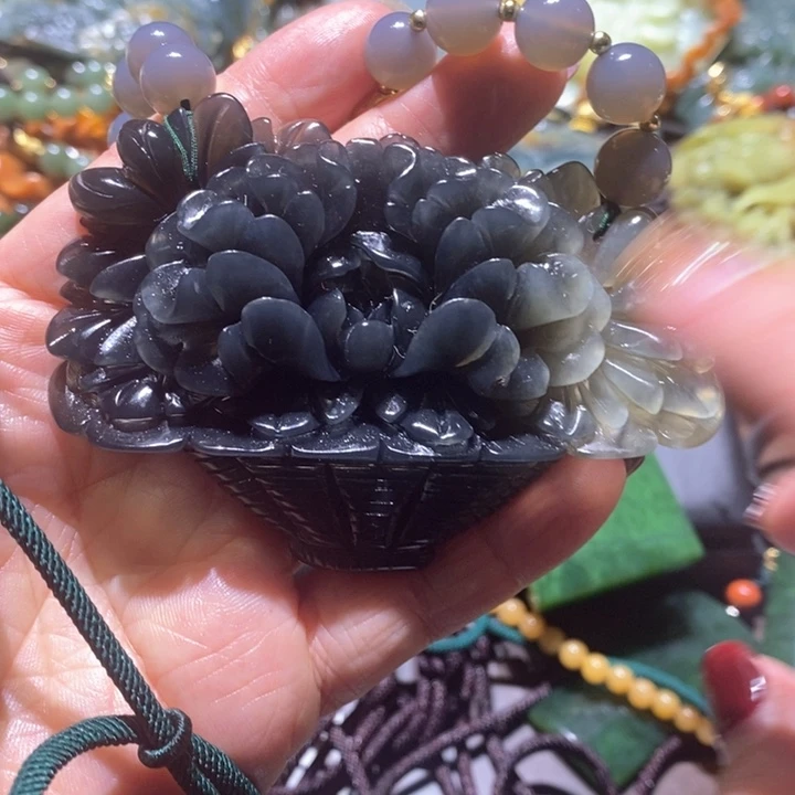 岫玉毛衣链未镶嵌