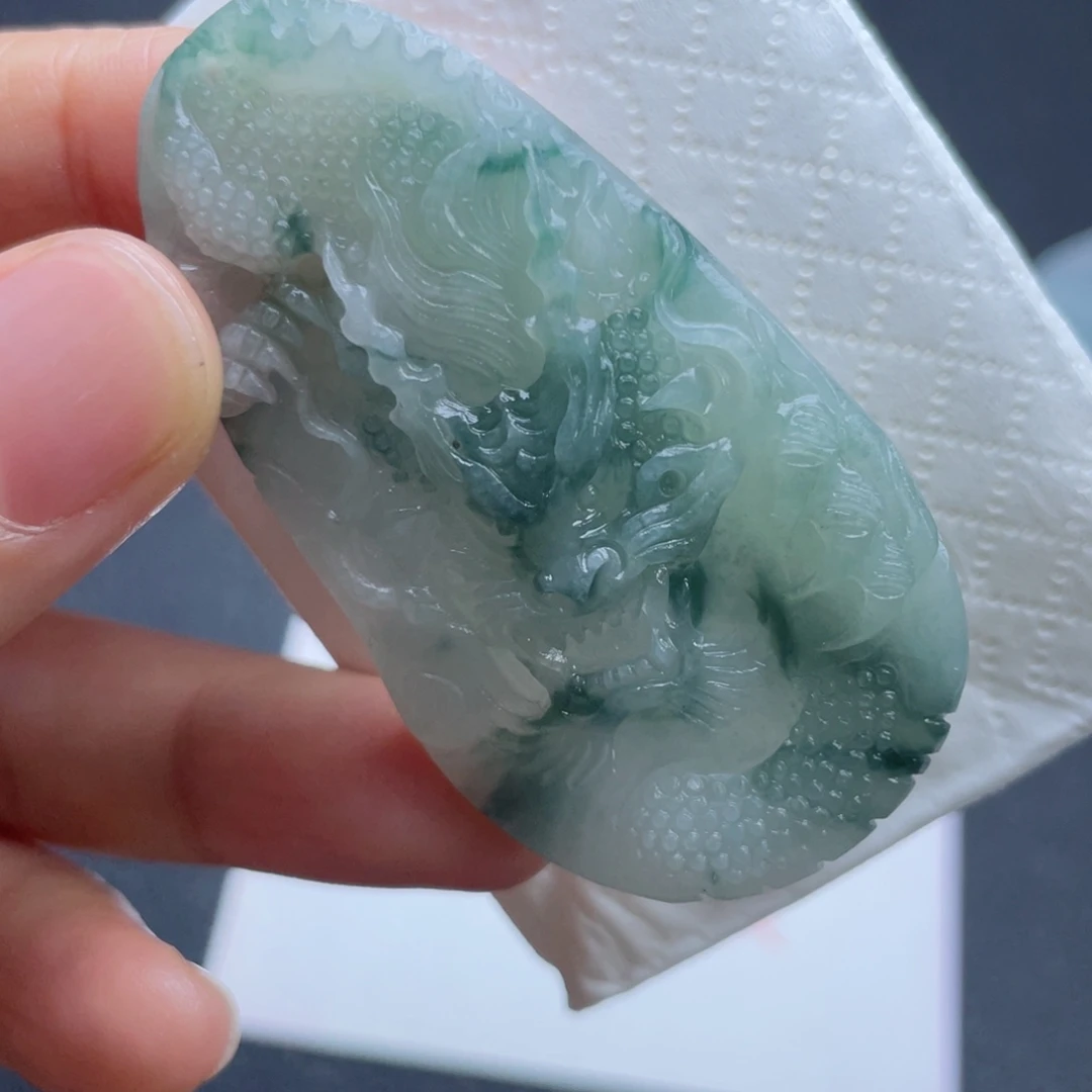 定制翡翠未镶嵌翡翠吊坠