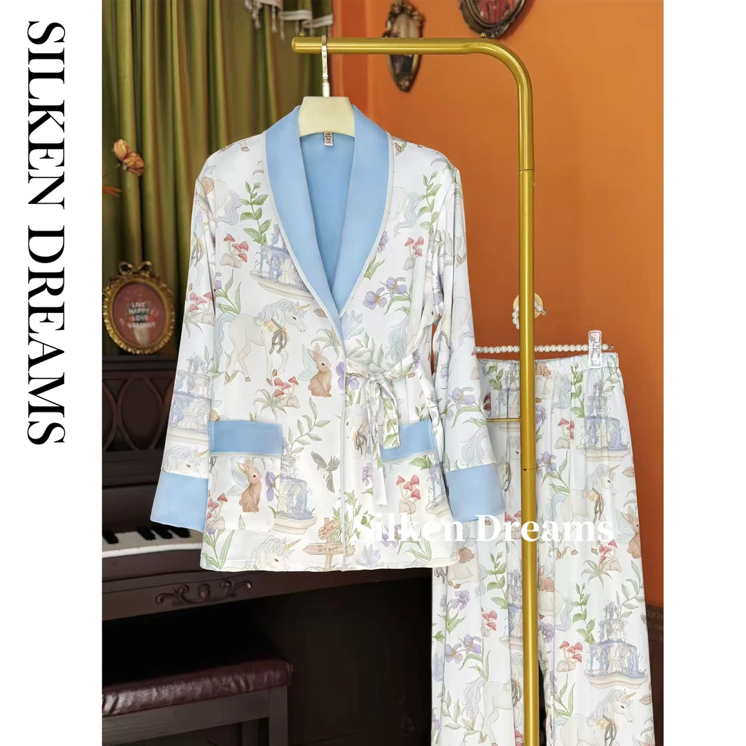 【悉尼画报｜花与旧梦】秋冬轻奢休闲海岛绒加厚睡衣家居服套装6