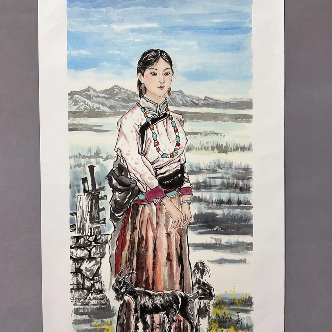 国画亲笔手绘放心去藏