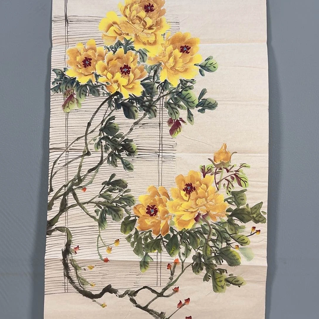 国画792 牡丹花盛开时节