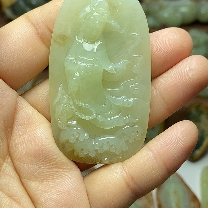 一***恒岫岩老玉（透闪石质玉）未镶嵌颈饰