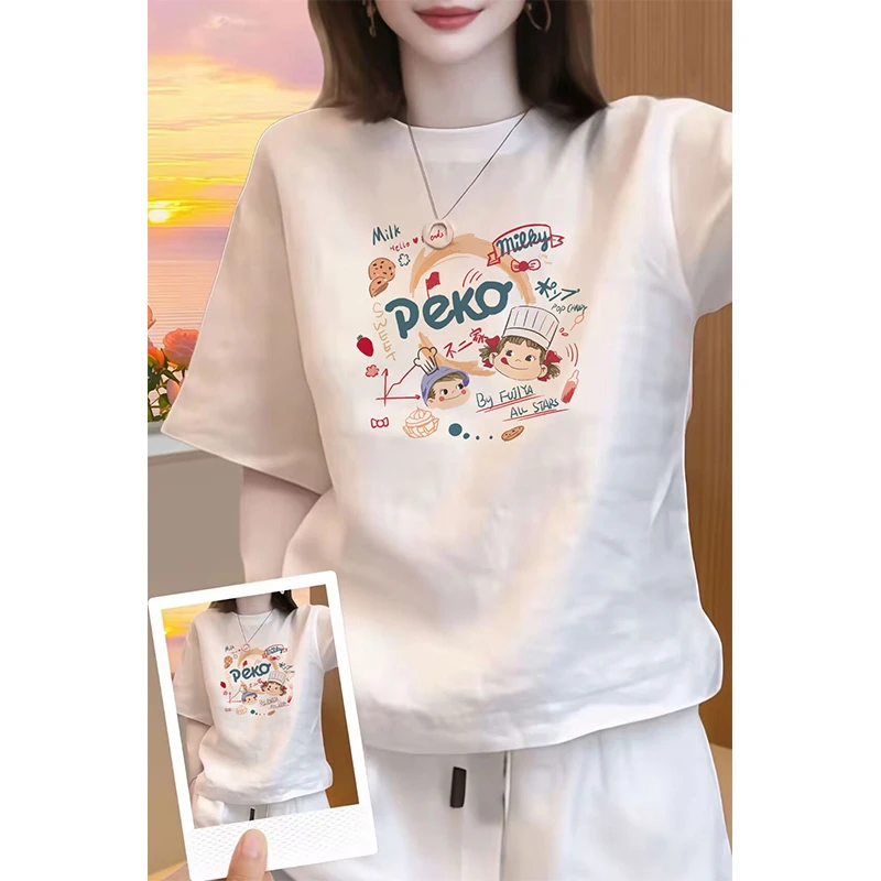 小众正肩辣妹t恤女2025新款夏季韩系ins洋气上衣时髦纯棉网红短袖